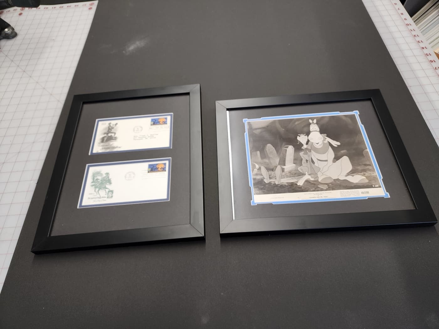 Pair of official certificates framed with black mats and clean mouldings by Redhawk Framing Studio in Vancouver, WA